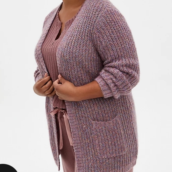 🆕RAINBOW THREAD LUREX  CARDIGAN - Picture 2 of 7